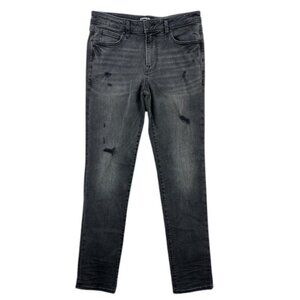 Express Men’s 29x32 Black Slim Fit Distressed Jeans Faded Stretch Denim Pants‎